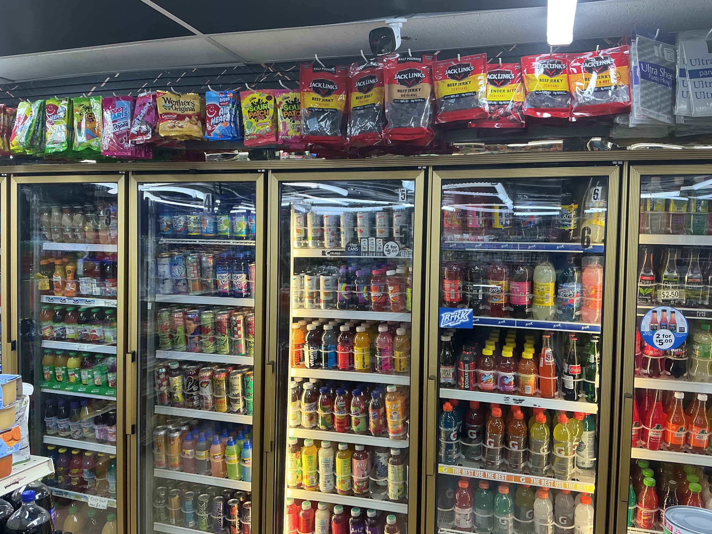 Cold drinks, soda, juice and energy drinks at AB Grocery Mart